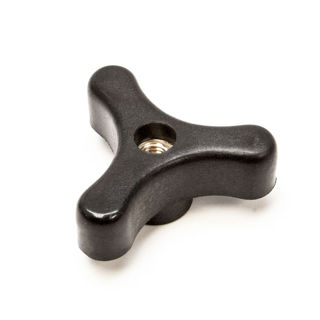 Picture of 25622 KNOB M8 X 1.25 THREE ARM BLACK