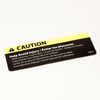 Picture of 25631 DECAL CAUTION EDGER