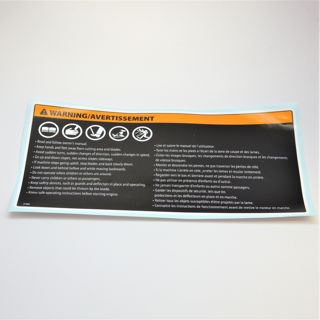 Picture of 21430 DECAL WARNING ROUGHCUT MULTIPLE
