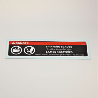 Picture of 21433 DECAL DANGER SPINNING BLADES