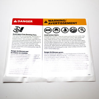 Picture of 32829 DECAL WARNING TINE SHIELD PIONEER