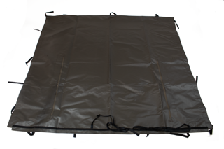 Picture of 39040 SEWN BACK PANEL 6X6 ZIPPER WINDOWS BROWN