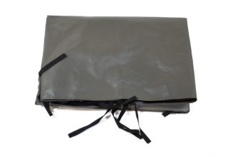 Picture of 44154 SEWN BACK PANEL 6X6 ZIPPER WINDOWS BROWN