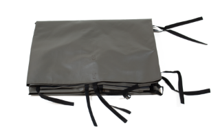 Picture of 44153 SEWN SIDE PANEL 6X6 ZIPPER WINDOWS BROWN
